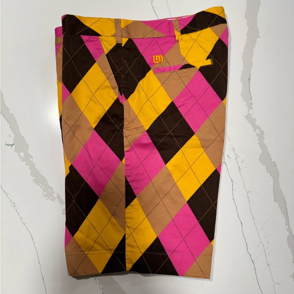Loudmouth Colorful Argyle Golf Shorts